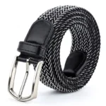 Wholesale Men's Women's Elastic Belt Casual Elastic Knitting Pin Buckle Student Belt Comfortable Braided Jeans Belt