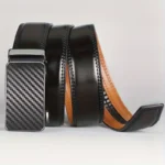 Wholesale Men's Cowhide Leather Automatic Alloy Buckle Fashion Casual Matte Finish Business Style 120cm Youth Belt