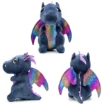 Manufacturer Stuffed Animal Dragon Plush Toy With Soft Wings And Claw Pp Cotton Filled Wholesale For Children