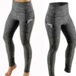 Wholesales Cross-border European American Export Bestseller Yoga Pants High Waist Butt-lifting Slim-fit Side Pockets Velour