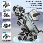 Eight-wheel Stunt Mechanical Dog Electric Watch-sensing Intelligent 4-channel Robot Toy Usb Cable Obstacle Avoidance Remote