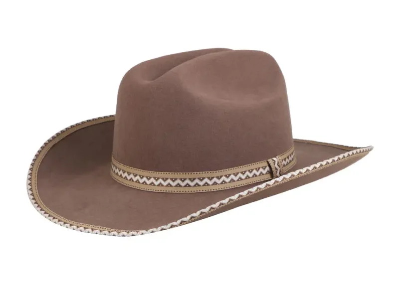 Huayihats Custom Unisex 100% Wool Felt Cowboy Hats Wide Brim Western Style For Casual Outdoor Party Fishing & Business Scenes