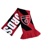 Low Moq High Quality Acrylic Men Thick Warm Fluffy Football Club Scarves Team Soccer Fan Knit Brands Logo Custom Winter Scarf