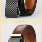 Wholesale Men's Cowhide Leather Automatic Alloy Buckle Fashion Casual Matte Finish Business Style 120cm Youth Belt