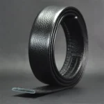 Adjustable Full Grain Mens Black Automatic Leather Men Belt