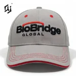 Qj Oem Wholesale Oxford Dobby 3d Embroidery Logo Baseball Caps Club Company Design Custom Blank Fitted Structured 6-panel Dot
