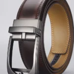 New Men's Two-layer Cowhide Automatic Buckle Belt With Copper Pin Buckle Cross-border Hot-selling Genuine Cowhide
