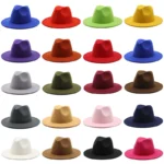High Quality Cheap Fashion Custom Printed Blank Adult Design Your Own Men Wide Brim Fedora Hats