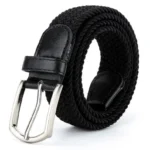 Wholesale Men's Women's Elastic Belt Casual Elastic Knitting Pin Buckle Student Belt Comfortable Braided Jeans Belt