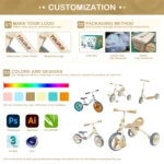 Best Quality Toddler Children Bicycle 3 Wheel Sliding Kids Baby Balance Bike 3 In1 Baby Tricycle Toy Bike Kids