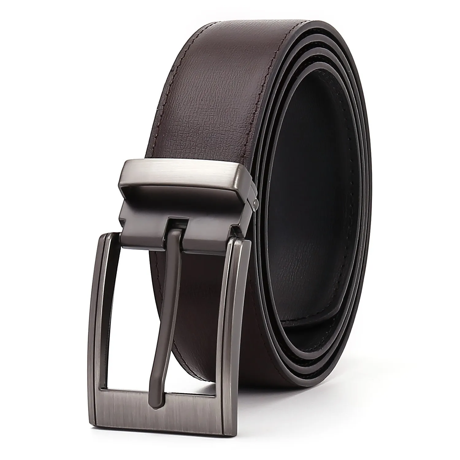 Wenzhou Men's Genuine Leather Cowhide Alloy Pin Buckle Casual Belt-wholesale Simple All-match