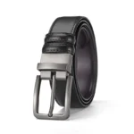 Men's Cow Hide Belt With Rotating Alloy Pin Buckle High-end Korean-style Waistband Accessory
