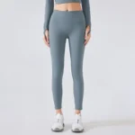 Wholesale Fleece-lined Yoga Pants Women's High-waist Butt-lifting Sports Running Training Pilates Fitness Cropped